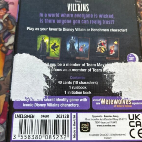 Disney Villains Gathering of the Wicked Card Game- CARDS ARE SEALED - Picture 4 of 5